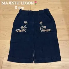MAJESTIC LEGON 花柄刺繍 デニムスカートのサムネイル