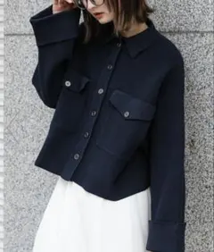 ニットショートジャケット