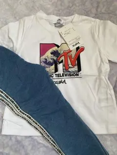 X-girl MTV Tシャツパンツセット 100cm 新品　エックスガールのサムネイル