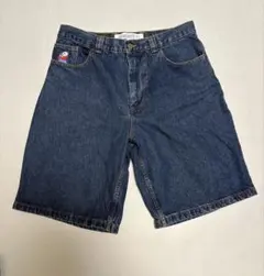 【POLAR SKATE CO】BIG BOY デニムハーフパンツ 刺繍ロゴLのサムネイル