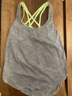 lululemon タンクトップ サイズ6 グレー/ライム