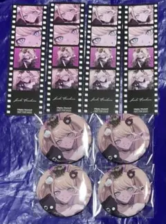 ダンガンロンパ　アニメイトフェア　およさん　グリッター缶バッジ　江ノ島盾子