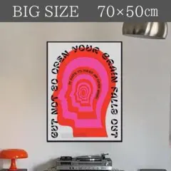 ピンク 赤 ポスター ミッドセンチュリー アート 北欧 おしゃれ かわいい