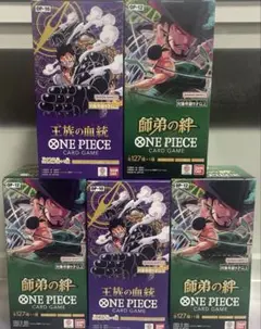 ONE PIECEOP-10 王族の血統 ＆OP-12 師弟の絆 未開封5BOX