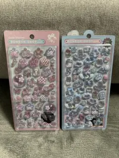 ボンボンドロップシール　オリジナル　うさぎ水色　和柄　さくら　ボンドロ