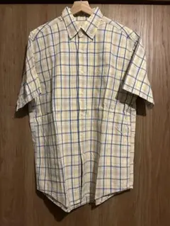 L.L.Bean 半袖シャツ Mサイズ（実寸Ｌ）チェック柄