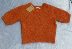 chocol raffine robe 半袖ニット オレンジ