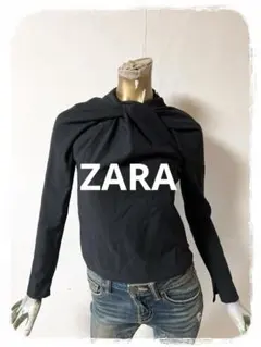☘️T19575☘️新品 ZARA 長袖 デザイン トップス XS