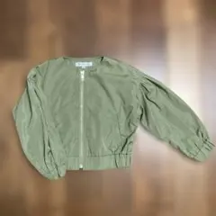 GLOBAL WORK ジップアップジャケット M オリーブグリーン