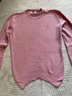 美品ラルフローレンピンクニットセーター薄手スプリングサマー