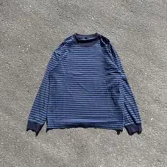 縁*様 old uniqlo border long-T blue×navy