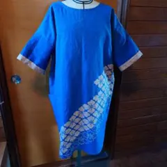 柿渋染め　ワンピース　チュニック