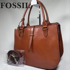 美品 フォッシル FOSSIL ハンドバッグ ショルダーバッグ サッチェル