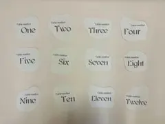 テーブルナンバー 結婚式 木製スタンド付き