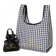 Maison de FLEUR ギンガムチェックエコバッグ