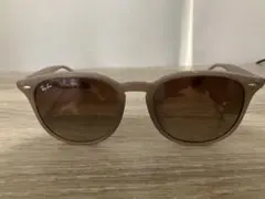 Ray-Ban ベージュラウンドサングラス ケース付き