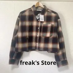 新品◾️フリークスストア　オンブレチェック　クロップドシャツ 長袖のサムネイル