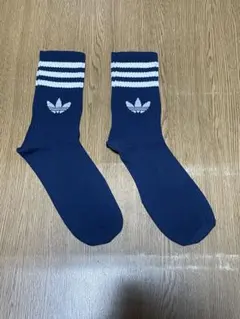 adidas ネイビー ストライプ ソックス22-24cm