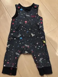 X-girlStage 宇宙柄フリースロンパース