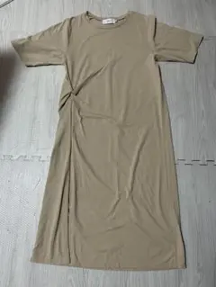 AZUL BY MOUSSY Tシャツワンピース M ベージュ