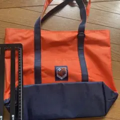 OMIYA ARDIJA トートバッグ オレンジ×ネイビー