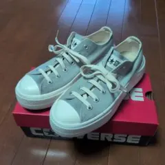 CONVERSE ALL STAR グレー 24.5cm　超軽量厚底