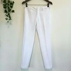 自由区　ホワイトパンツ　テーパード　スラックス　白　サイズ38