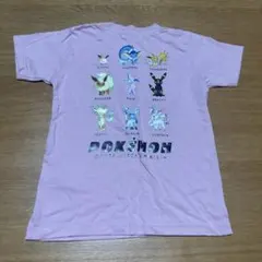 ポケモン サーモンピンクTシャツ イーブイ フレンズ