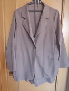 GRL セットアップ ジャケット ショートパンツ キュロット ベージュ