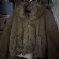 EMODA ファージャケット ベージュ ショート丈 アウター