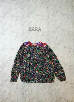 ZARA ザラ　フラワープリント ブラウス