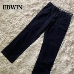 EDWIN エドウィン チノパンツ メンズ 29W73 ネイビー 綿 調節ボタンのサムネイル