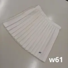 【極美品】旧ロゴ YONEX ヨネックス プリーツスコート ホワイト W61 極美品】旧ロゴ YONEX ヨネックス プリーツスコート ホワイト W61