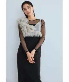 オケージョンドレス　パールビスチェドレス