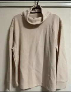 【ユニクロ】ソフトニックフリース リブハイネック ピンク タグ付き