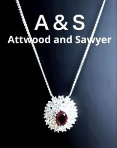 【Ａ＆Ｓ】未使用✴︎ルビーカラー・ジルコニア　ネックレス