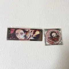 鬼滅の刃 竈門禰豆子 缶バッジ 絵札缶バッジ