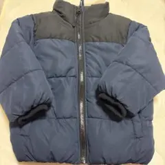 ネイビーとブラックの中綿アウター　90㎝　プティマイン