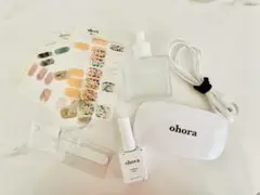正規品　ohora 　LEDライト　除光液　トップコート　ネイルシール