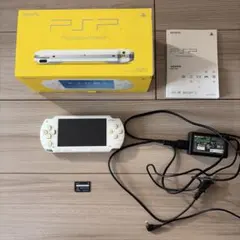 PSP-1000 本体動作確認済み バッテリーなし ホワイト ソフト8本付き