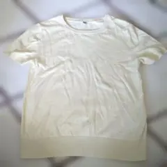 UNIQLO 半袖ニット 　エクストラファインメリノ
