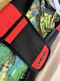 【カバーのみ】comfy スノーボード用 ソールカバー 赤黒ボーダー