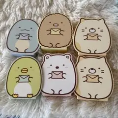 すみっコぐらしキャラクター マクドナルドおもちゃ　メモ用紙セット 6種