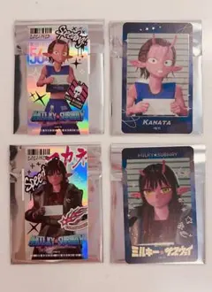 銀河特急 ミルキーサブウェイ カナタ アカネ ステッカー カード