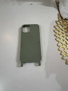 iPhone13mini用オリーブグリーンソフトケース