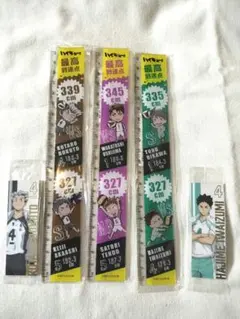 ハイキュー!! 最高到達点定規&ステッカー セット・梟谷 ・青葉城西・白鳥沢