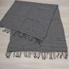 大判ストール　マフラー　千鳥格子柄