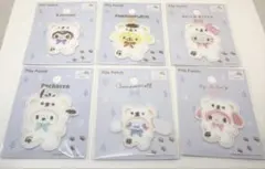 セリア サンリオ パイルワッペン 6点セット クロミ マイメロ ハローキティ 他