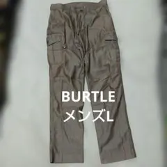 BURTLE バートル メンズ カーゴワークパンツ ブラウンストライプ春夏秋向けのサムネイル