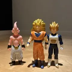 激レア‼️ドラゴンボール ソフトフィギュア 3体セット ソフビ　ベジータ　悟空など